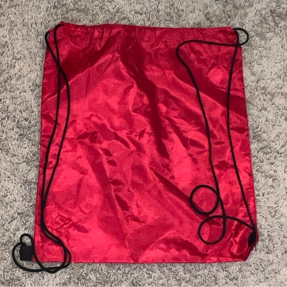 Nuzari Motorcycle Racing Large Red Gym Training Riding Drawstring Backpack - Picture 2 of 4